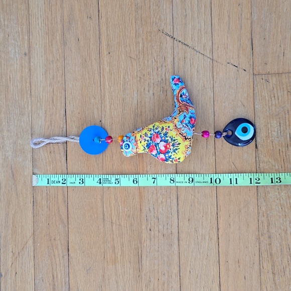 Wall Decorating Amen Bird Blue Evil eyes 12"×5" - Picture 6 of 7